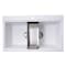 Nantucket Sinks Large Double Bowl Prep Station Topmount Granite Composite White PR3420PS-W - alternate 1